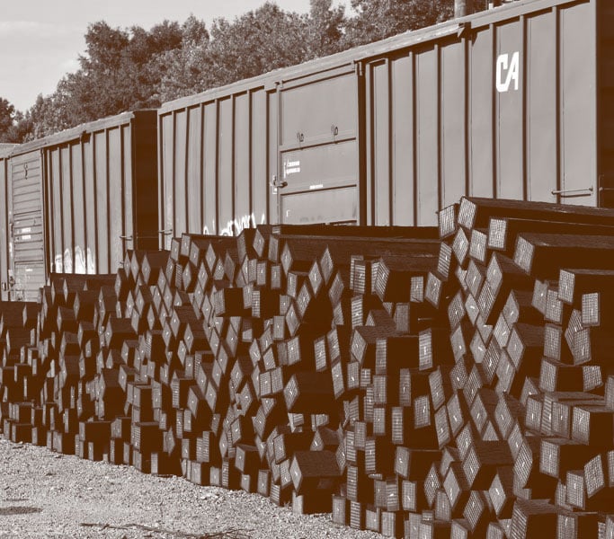 Trackline Rail Railroad Tie Pickup Services